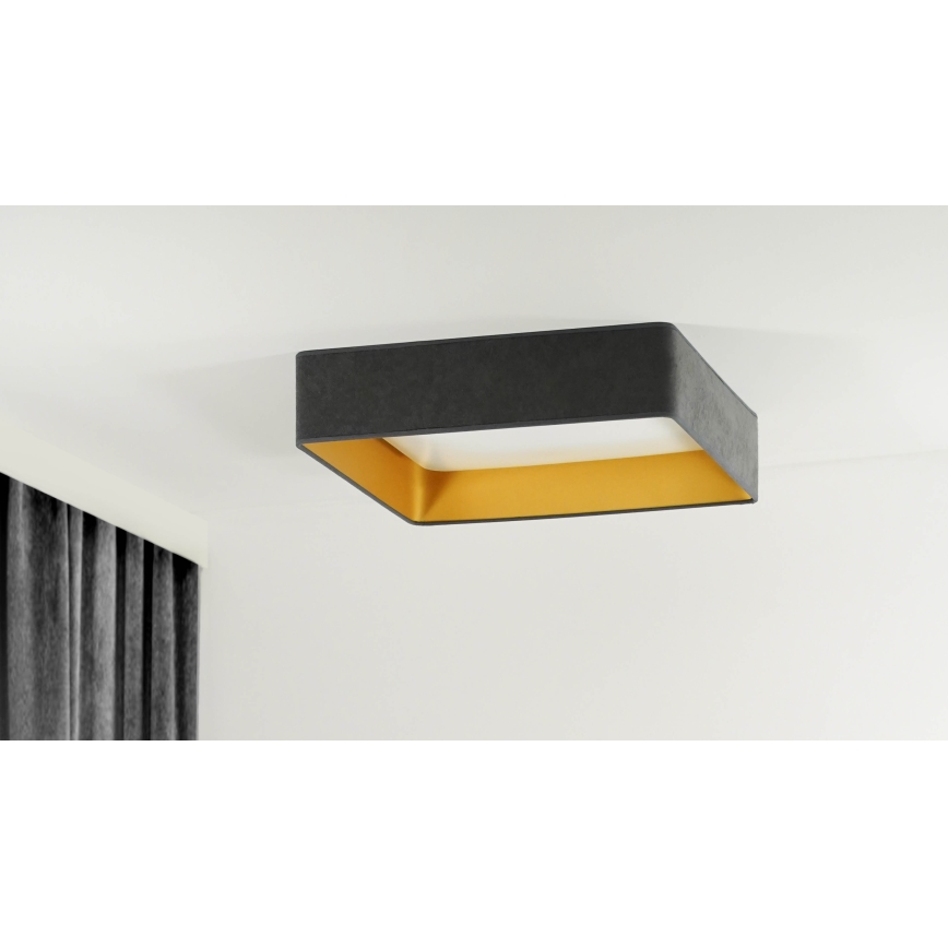 Brilagi - LED Prigušiva plafonjera VELVET SQUARE LED/24W/230V 3000/4000/6500K + Daljinski upravljač sivo