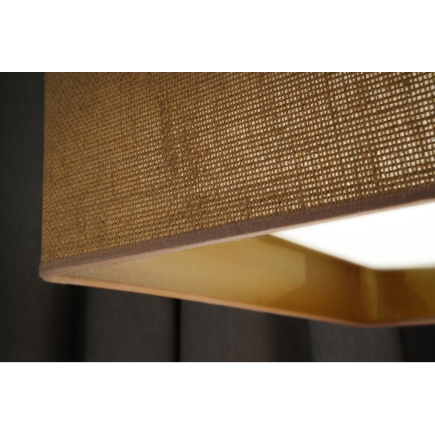 Brilagi - LED Prigušiva plafonjera VELVET SQUARE SMART LED/36W/230V 2700-6500K Wi-Fi Tuya + Daljinski upravljač braon