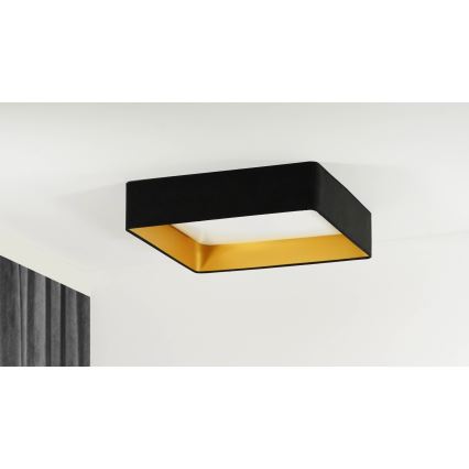 Brilagi - LED Prigušiva plafonjera VELVET SQUARE SMART LED/36W/230V 2700-6500K Wi-Fi Tuya + Daljinski upravljač crno