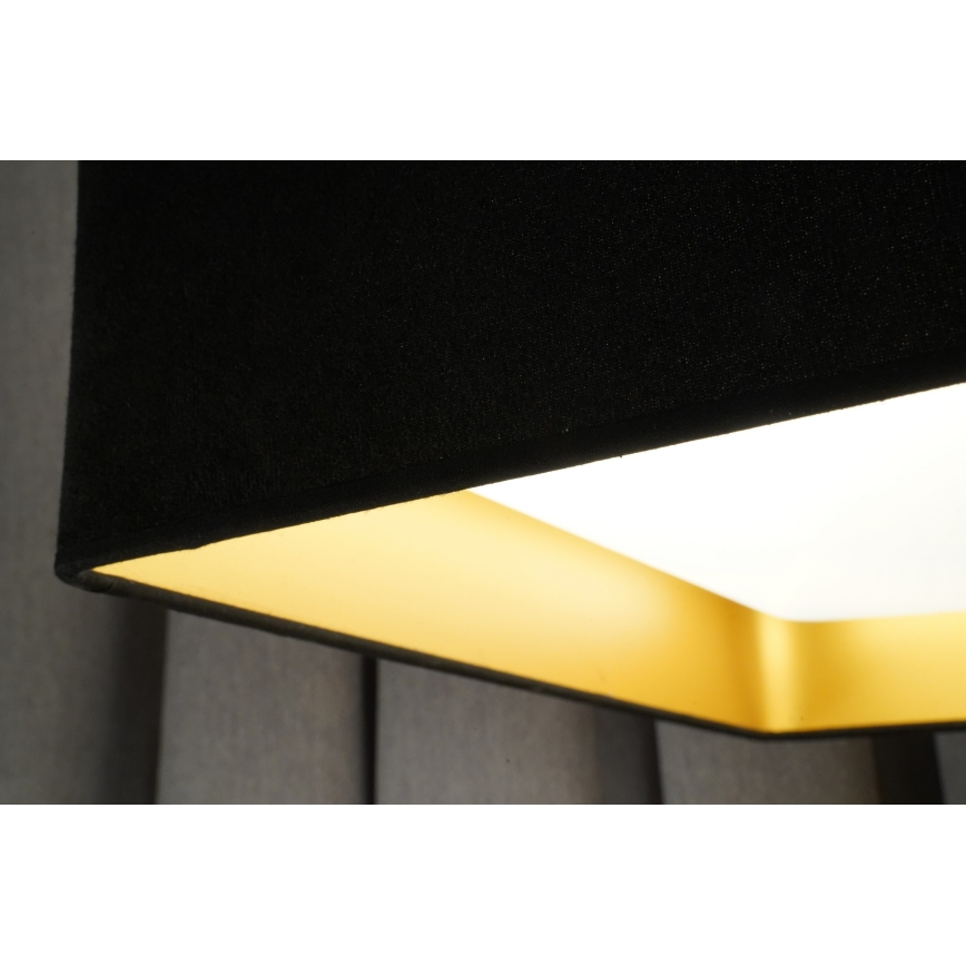 Brilagi - LED Prigušiva plafonjera VELVET SQUARE SMART LED/36W/230V 2700-6500K Wi-Fi Tuya + Daljinski upravljač crno