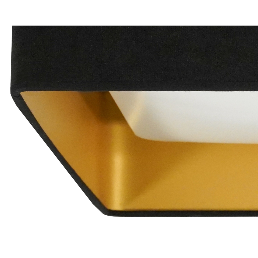 Brilagi - LED Prigušiva plafonjera VELVET SQUARE SMART LED/36W/230V 2700-6500K Wi-Fi Tuya + Daljinski upravljač crno