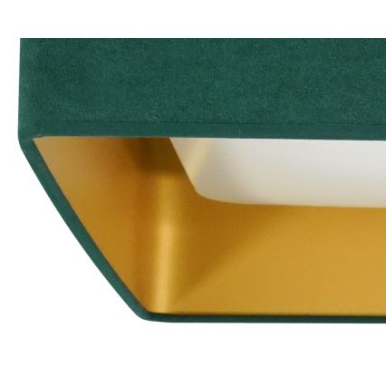 Brilagi - LED Prigušiva plafonjera VELVET SQUARE SMART LED/36W/230V 2700-6500K Wi-Fi Tuya + Daljinski upravljač zelena