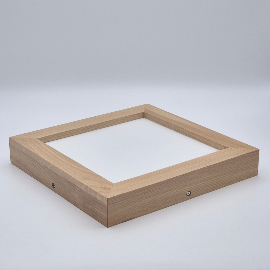 Brilagi - LED Prigušiva plafonjera za kupatilo WOODY FRAME LED/24W/230V hrast 30x30 cm 3000-6000K IP44 + Daljinski upravljač
