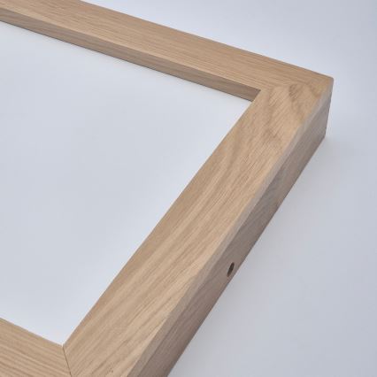 Brilagi - LED Prigušiva plafonjera za kupatilo WOODY FRAME LED/24W/230V hrast 30x30 cm 3000-6000K IP44 + Daljinski upravljač