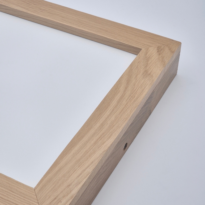 Brilagi - LED Prigušiva plafonjera za kupatilo WOODY FRAME LED/24W/230V hrast 30x30 cm 3000-6000K IP44 + Daljinski upravljač