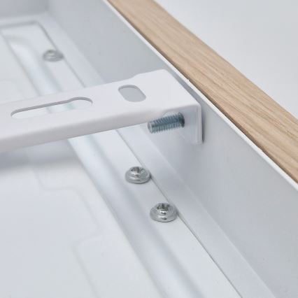 Brilagi - LED Prigušiva plafonjera za kupatilo WOODY FRAME LED/24W/230V hrast 30x30 cm 3000-6000K IP44 + Daljinski upravljač