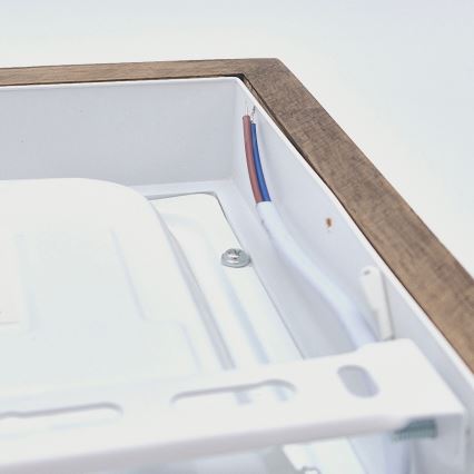 Brilagi - LED Prigušiva plafonjera za kupatilo WOODY FRAME LED/24W/230V hrast 30x30 cm 3000-6000K IP44 + Daljinski upravljač
