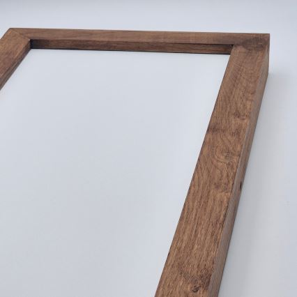 Brilagi - LED Prigušiva plafonjera za kupatilo WOODY FRAME LED/50W/230V hrast 120x30 cm 3000-6000K IP44 + Daljinski upravljač