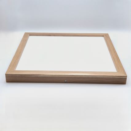 Brilagi - LED Prigušiva plafonjera za kupatilo WOODY FRAME LED/50W/230V hrast 60x60 cm 3000-6000K IP44 + Daljinski upravljač