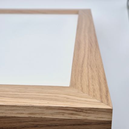 Brilagi - LED Prigušiva plafonjera za kupatilo WOODY FRAME LED/50W/230V hrast 60x60 cm 3000-6000K IP44 + Daljinski upravljač