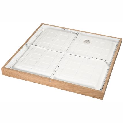Brilagi - LED Prigušiva plafonjera za kupatilo WOODY FRAME LED/50W/230V hrast 60x60 cm 3000-6000K IP44 + Daljinski upravljač