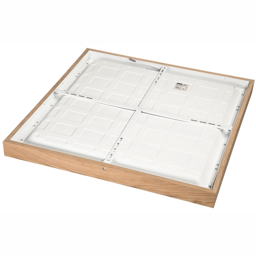 Brilagi - LED Prigušiva plafonjera za kupatilo WOODY FRAME LED/50W/230V hrast 60x60 cm 3000-6000K IP44 + Daljinski upravljač