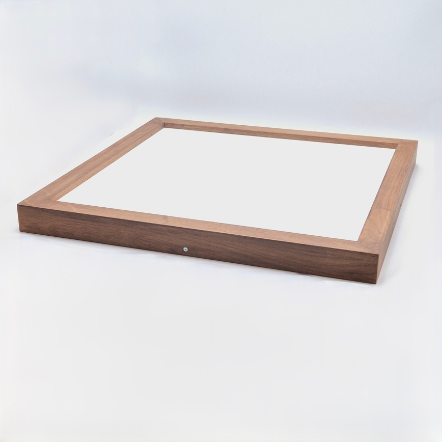 Brilagi - LED Prigušiva plafonjera za kupatilo WOODY FRAME LED/50W/230V hrast 60x60 cm 3000-6000K IP44 + Daljinski upravljač