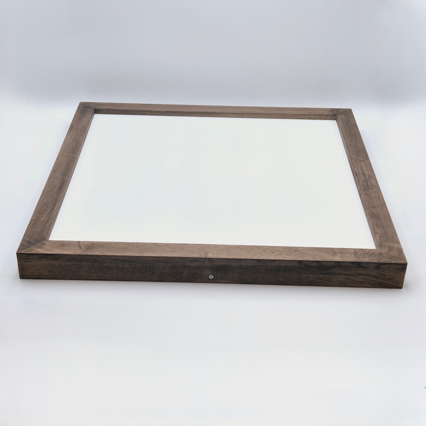 Brilagi - LED Prigušiva plafonjera za kupatilo WOODY FRAME LED/50W/230V hrast 60x60 cm 3000-6000K IP44 + Daljinski upravljač