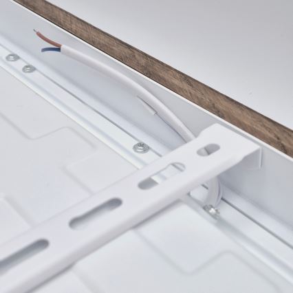 Brilagi - LED Prigušiva plafonjera za kupatilo WOODY FRAME LED/50W/230V hrast 60x60 cm 3000-6000K IP44 + Daljinski upravljač