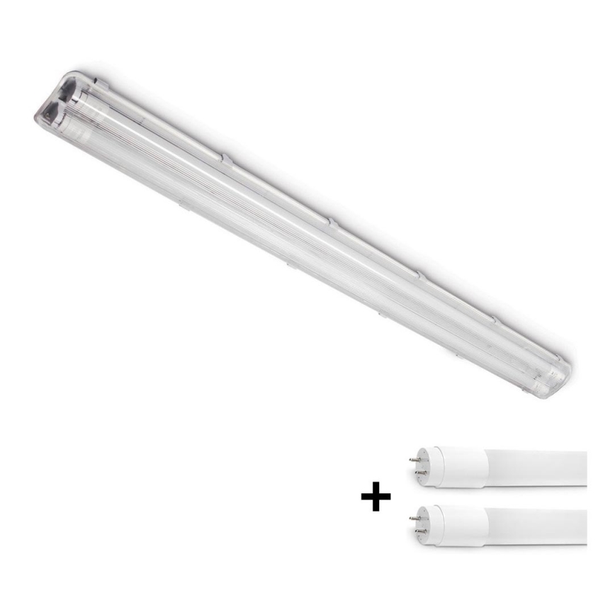 Brilagi - LED Radna fluorescentna cev OPTIMA T8 2xG13/18W/230V 4000K IP65 128 cm