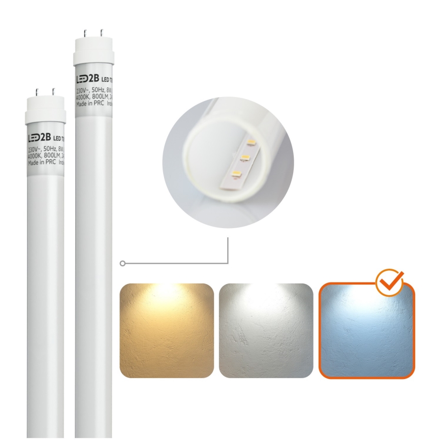 Brilagi - LED Radna fluorescentna cev OPTIMA T8 2xG13/18W/230V 6500K IP65 128 cm