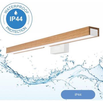 Brilagi - LED Rasveta za ogledalo u kupatilu WOODY MIRROR LED/12W/230V 60 cm IP44 hrast/bela
