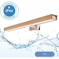 Brilagi - LED Rasveta za ogledalo u kupatilu WOODY MIRROR LED/12W/230V 60 cm IP44 hrast/sjajni krom