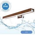 Brilagi - LED Rasveta za ogledalo u kupatilu WOODY MIRROR LED/12W/230V 60 cm IP44 hrast/sjajni krom