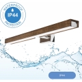 Brilagi - LED Rasveta za ogledalo u kupatilu WOODY MIRROR LED/12W/230V 60 cm IP44 hrast/sjajni krom