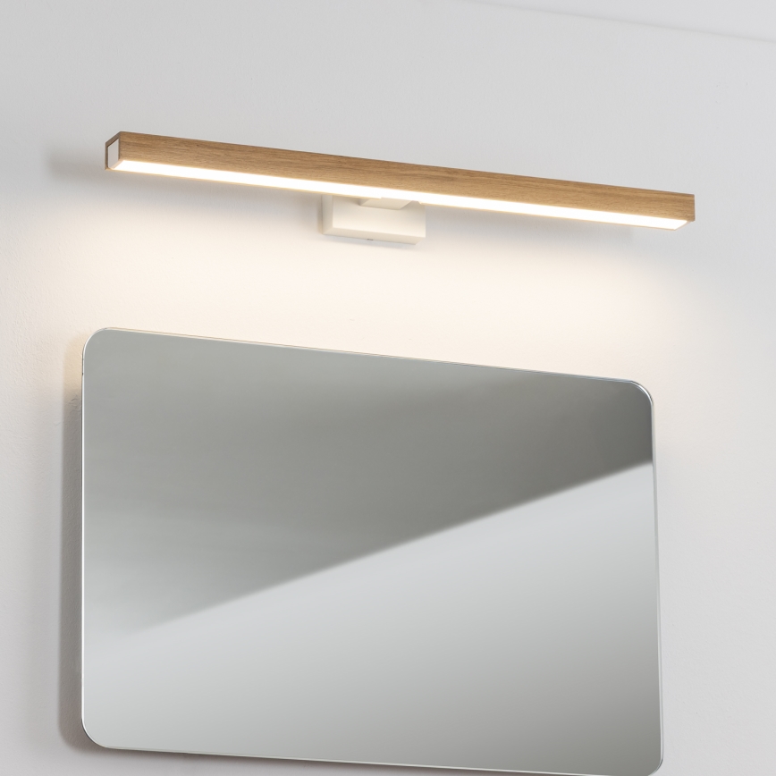 Brilagi - LED Rasveta za ogledalo u kupatilu WOODY MIRROR LED/12W/230V 60 cm IP44 hrast/bela