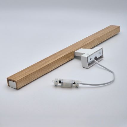 Brilagi - LED Rasveta za ogledalo u kupatilu WOODY MIRROR LED/12W/230V 60 cm IP44 hrast/bela