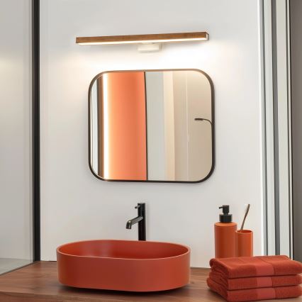 Brilagi - LED Rasveta za ogledalo u kupatilu WOODY MIRROR LED/12W/230V 60 cm IP44 hrast/bela
