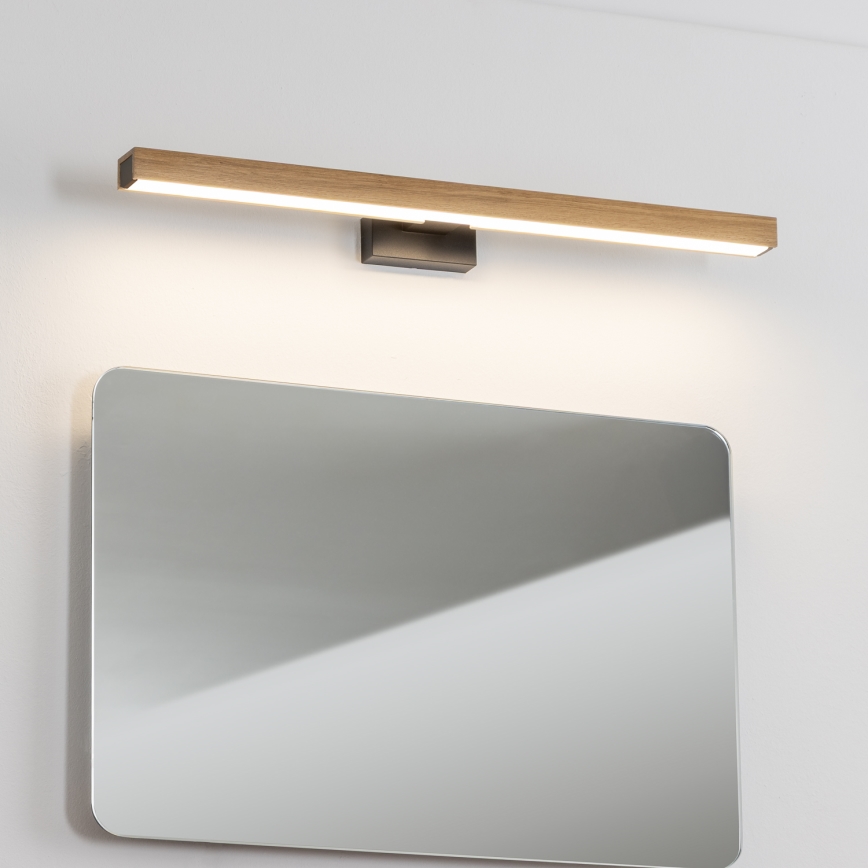 Brilagi - LED Rasveta za ogledalo u kupatilu WOODY MIRROR LED/12W/230V 60 cm IP44 hrast/crno