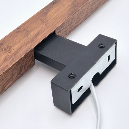 Brilagi - LED Rasveta za ogledalo u kupatilu WOODY MIRROR LED/12W/230V 60 cm IP44 hrast/crno