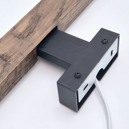Brilagi - LED Rasveta za ogledalo u kupatilu WOODY MIRROR LED/12W/230V 60 cm IP44 hrast/crno