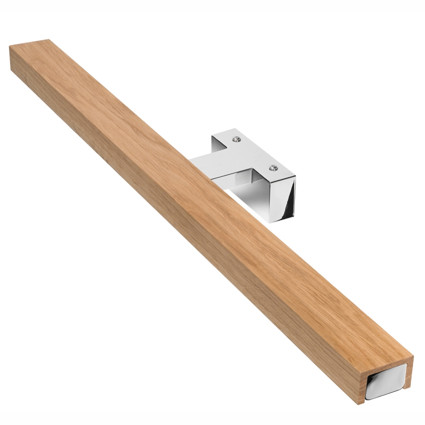 Brilagi - LED Rasveta za ogledalo u kupatilu WOODY MIRROR LED/12W/230V 60 cm IP44 hrast/sjajni krom