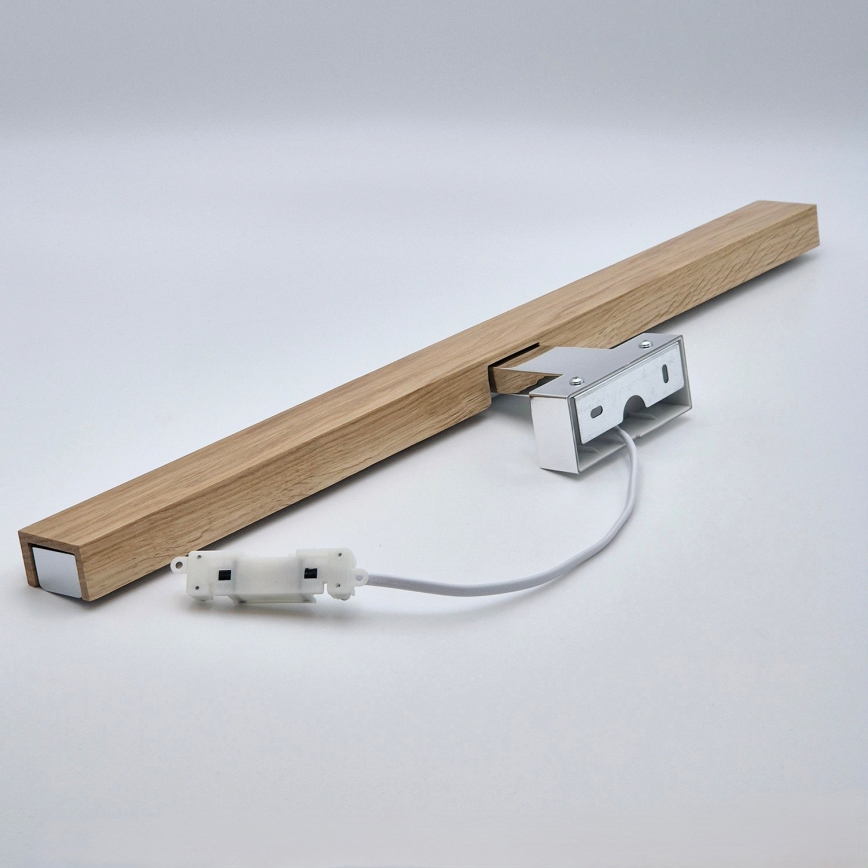 Brilagi - LED Rasveta za ogledalo u kupatilu WOODY MIRROR LED/12W/230V 60 cm IP44 hrast/sjajni krom