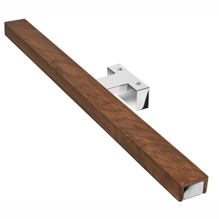 Brilagi - LED Rasveta za ogledalo u kupatilu WOODY MIRROR LED/12W/230V 60 cm IP44 hrast/sjajni krom