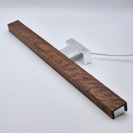 Brilagi - LED Rasveta za ogledalo u kupatilu WOODY MIRROR LED/12W/230V 60 cm IP44 hrast/sjajni krom