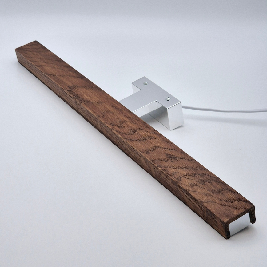 Brilagi - LED Rasveta za ogledalo u kupatilu WOODY MIRROR LED/12W/230V 60 cm IP44 hrast/sjajni krom