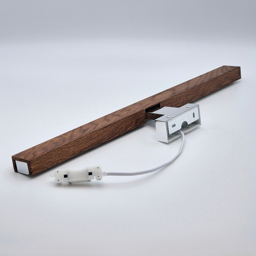Brilagi - LED Rasveta za ogledalo u kupatilu WOODY MIRROR LED/12W/230V 60 cm IP44 hrast/sjajni krom