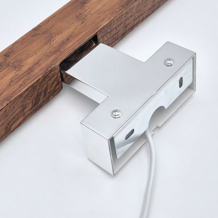 Brilagi - LED Rasveta za ogledalo u kupatilu WOODY MIRROR LED/12W/230V 60 cm IP44 hrast/sjajni krom
