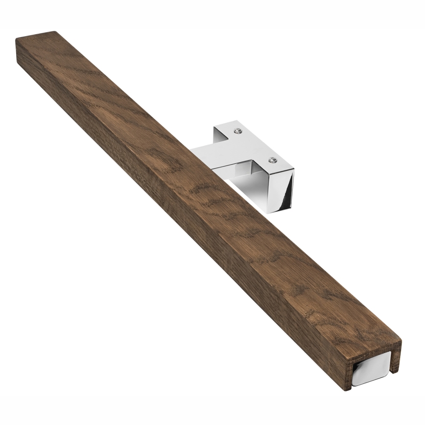 Brilagi - LED Rasveta za ogledalo u kupatilu WOODY MIRROR LED/12W/230V 60 cm IP44 hrast/sjajni krom