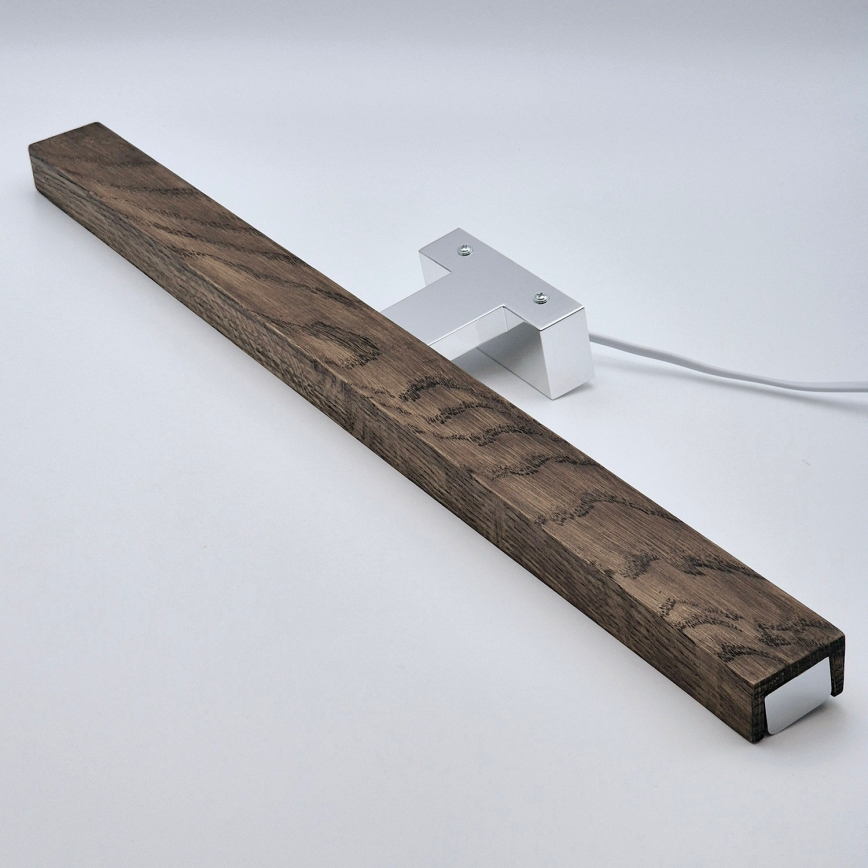 Brilagi - LED Rasveta za ogledalo u kupatilu WOODY MIRROR LED/12W/230V 60 cm IP44 hrast/sjajni krom