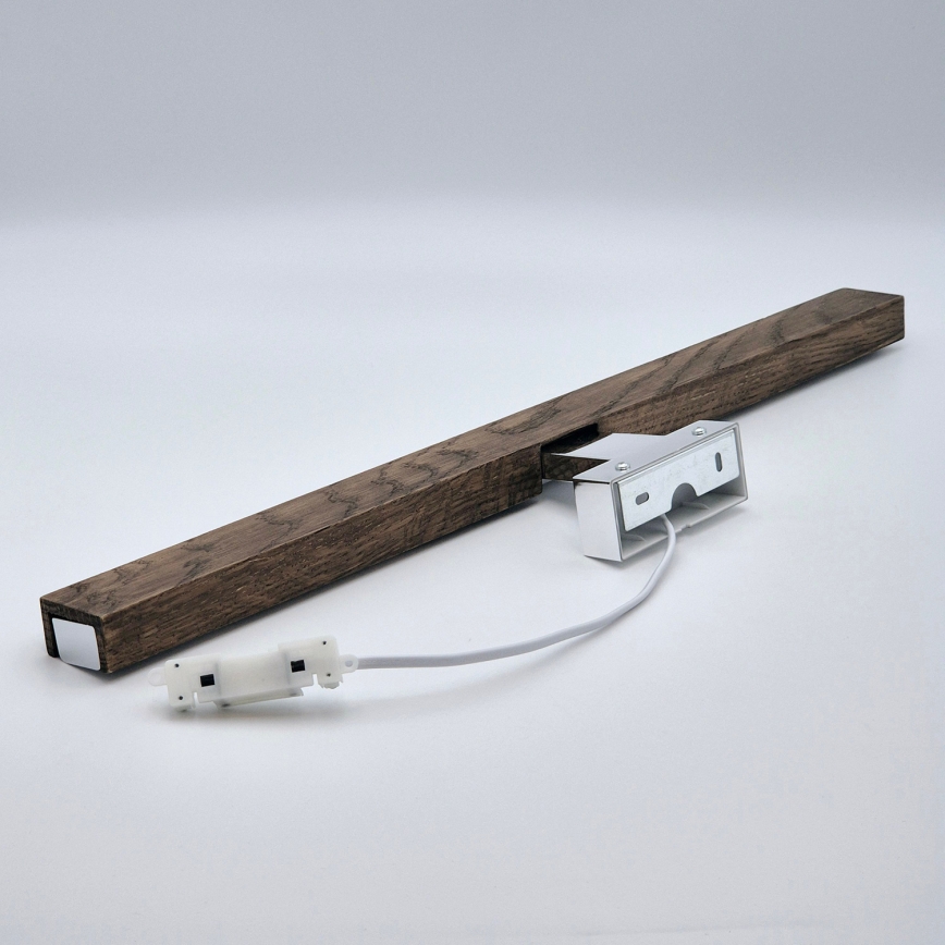 Brilagi - LED Rasveta za ogledalo u kupatilu WOODY MIRROR LED/12W/230V 60 cm IP44 hrast/sjajni krom
