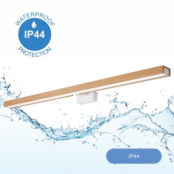 Brilagi - LED Rasveta za ogledalo u kupatilu WOODY MIRROR LED/15W/230V 90 cm IP44 hrast/bela