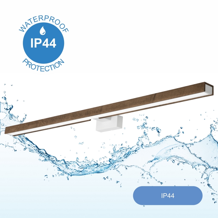 Brilagi - LED Rasveta za ogledalo u kupatilu WOODY MIRROR LED/15W/230V 90 cm IP44 hrast/bela