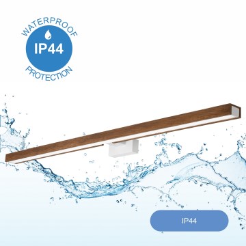 Brilagi - LED Rasveta za ogledalo u kupatilu WOODY MIRROR LED/15W/230V 90 cm IP44 hrast trešnja/bela