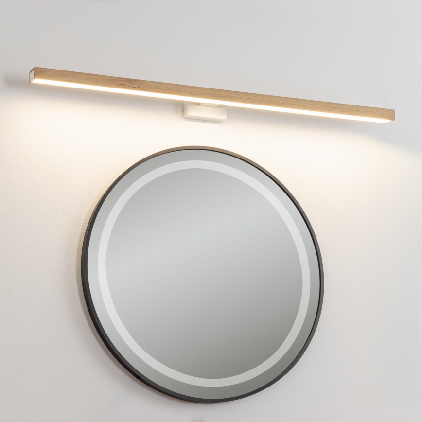 Brilagi - LED Rasveta za ogledalo u kupatilu WOODY MIRROR LED/15W/230V 90 cm IP44 hrast/bela