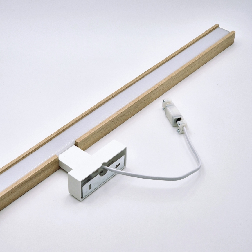 Brilagi - LED Rasveta za ogledalo u kupatilu WOODY MIRROR LED/15W/230V 90 cm IP44 hrast/bela