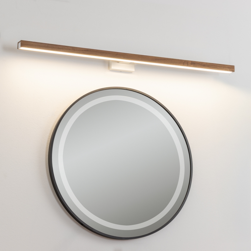Brilagi - LED Rasveta za ogledalo u kupatilu WOODY MIRROR LED/15W/230V 90 cm IP44 hrast/bela