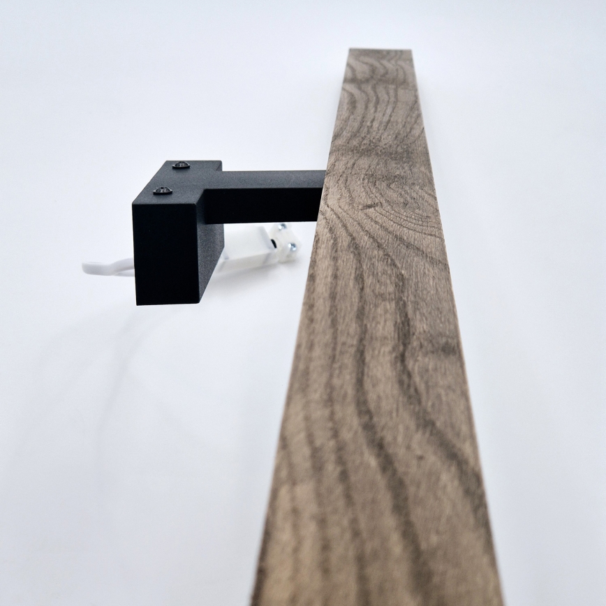 Brilagi - LED Rasveta za ogledalo u kupatilu WOODY MIRROR LED/15W/230V 90 cm IP44 hrast orah/crno