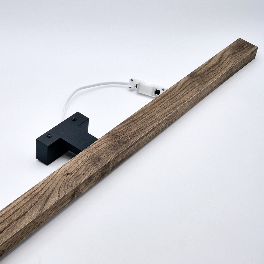 Brilagi - LED Rasveta za ogledalo u kupatilu WOODY MIRROR LED/15W/230V 90 cm IP44 hrast orah/crno