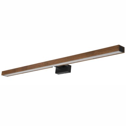Brilagi - LED Rasveta za ogledalo u kupatilu WOODY MIRROR LED/15W/230V 90 cm IP44 hrast trešnja/crno